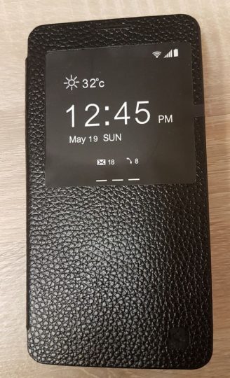 Hoco - Fulness series licsi mintás Samsung Note3 könyv tok - fekete