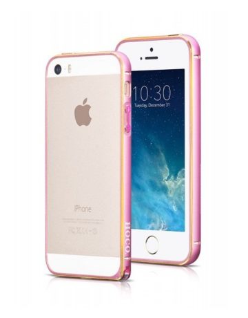 Hoco - Blade series csavaros rögzítésű iPhone 5/5s/se fém keret (bumper) - pink