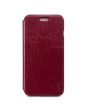 Hoco - Crystal series classic bőr iPhone 6plus/6splus könyv tok - bor vörös