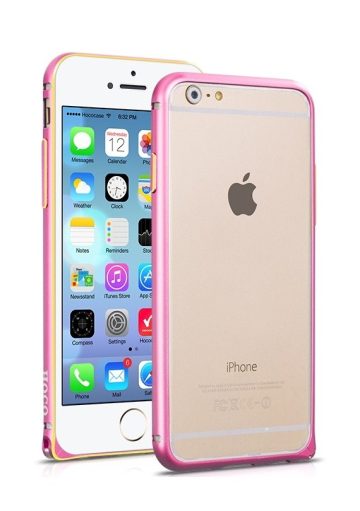 Hoco - Blade series csavaros rögzítésű iPhone 6plus/6splus fém keret (bumper) - pink