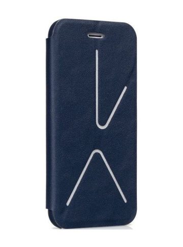 Hoco - Slimfit series bőr kitámasztható iPhone 6/6s könyv tok - kék
