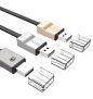 Hoco - UPM06 micro usb adat/töltő kábel +  micro SD OTG 10cm - silver