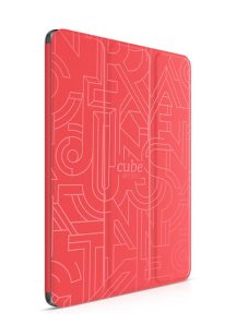   Hoco - Cube series nyomott mintázatú  iPad Air 2 tablet tok - piros