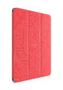   Hoco - Cube series nyomott mintázatú  iPad Air 2 tablet tok - piros