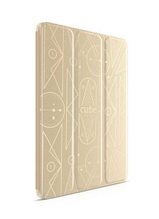   Hoco - Cube series nyomott mintázatú  iPad Air 2 tablet tok - arany