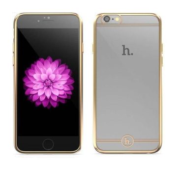 Hoco - Black series Fresh matt fémhatású keretes iPhone 6/6s tok - arany