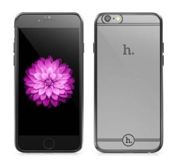 Hoco - Black series Fresh matt fémhatású keretes iPhone 6/6s tok - szürke