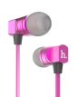 Hoco - EPV02 magas hangminőségű luxus stereo fülhallgató mikrofonnal 120cm - pink