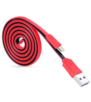 hoco-upm09-lapos-design-micro-usb-adat-tolto-kabel-120cm-piros