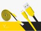 Hoco - UPM09 lapos design micro usb adat/töltő kábel 120cm - sárga