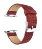 Hoco - Art series bambusz bőr óraszíj Apple Watch 42/44 mm - piros