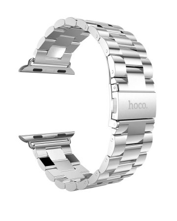 Hoco - Grand series 3 soros fém rozsdamentes acél óraszíj Apple Watch 38/40 mm - ezüst