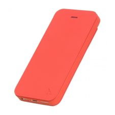   Hoco - Juice series matt nappa bőr iPhone 5/5s/se könyv tok - piros