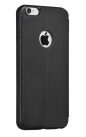 Hoco - Juice series matt nappa bőr iPhone 6/6s könyv tok - fekete