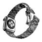Hoco - Grand series 3 soros vékonyított fém rozsdamentes acél óraszíj Apple Watch 38/40 mm - fekete