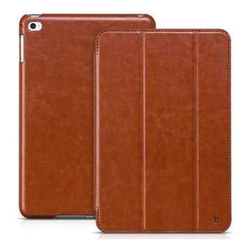 Hoco - Crystal series bőr iPad mini 4 tablet tok - barna