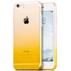   Hoco - Black series átlátszó színátmenetes iPhone 6plus/6splus tok - sárga