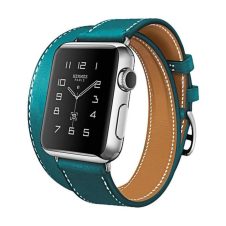   Hoco - Art series Hermes bőr óraszíj Apple Watch 42/44 mm - sötétkék