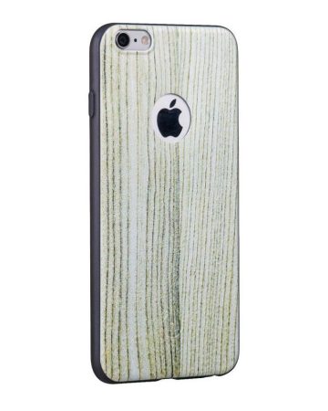 Hoco - Element series fehér tölgyfa mintás iPhone 6plus/6splus tok - barna