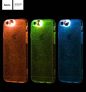 Hoco - Flashing series színes tokbevilágító vakutakarós iPhone 6/6s tok - ezüst