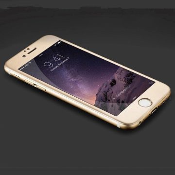 Hoco - Stainless Steel series prémium eloxált iPhone 6/6s kijelzővédő üvegfólia - arany