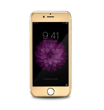 Hoco - Stainless Steel series prémium eloxált iPhone 6plus/6splus kijelzővédő üvegfólia - arany
