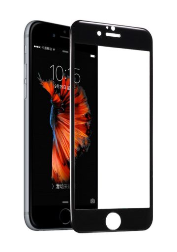 Hoco - Flexible series 3D PC kerettel iPhone 6plus/6splus kijelzővédő üvegfólia - fekete