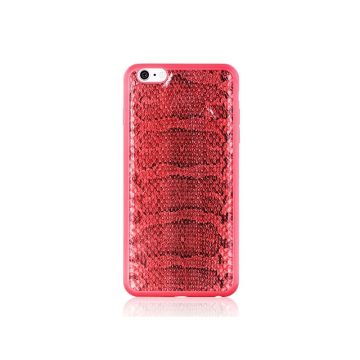 Hoco - Ultra thin series ultra vékony kígyó bőr mintás iPhone 6/6s tok - piros