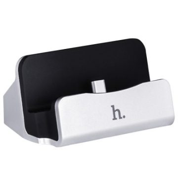 Hoco - CPH18 telefontartó Type-C töltővel - ezüst