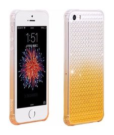   Hoco - Diamond series színátmenetes gyémánt mintás iPhone 5/5s/se tok - sárga