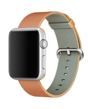 Hoco - Woven Nylon series szőtt műanyag óraszíj Apple Watch 42/44 mm - arany-piros