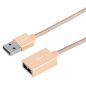 Hoco - UA2 USB 2.0 hosszabbító kábel 100 cm - arany