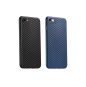 Hoco - Ultra thin series karbon szövet mintás ultra vékony iPhone 7/iPhone 8 védőtok - zafírkék