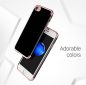 Hoco - Obsidian series fényes felületű iPhone 7/iPhone 8 védőtok fémes széllel -  rozéarany