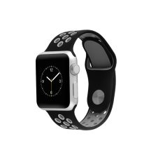   Hoco - Silicon series lélegző sport szíj apple watch 38mm - fekete/szürke