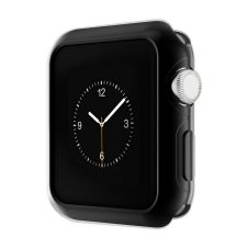   Hoco - okos óra ultravékony TPU fémes szélű védőtok Apple Watch Series 2/Series 3 38 mm - fekete
